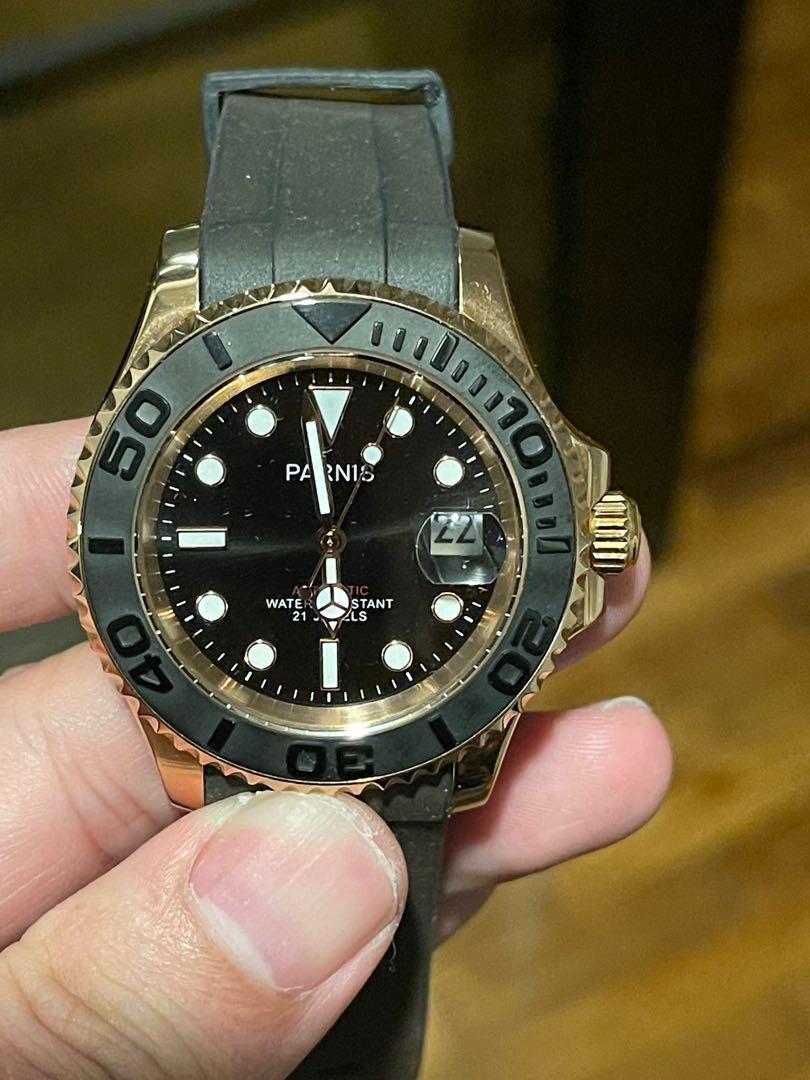 Parnis discount bronze watch