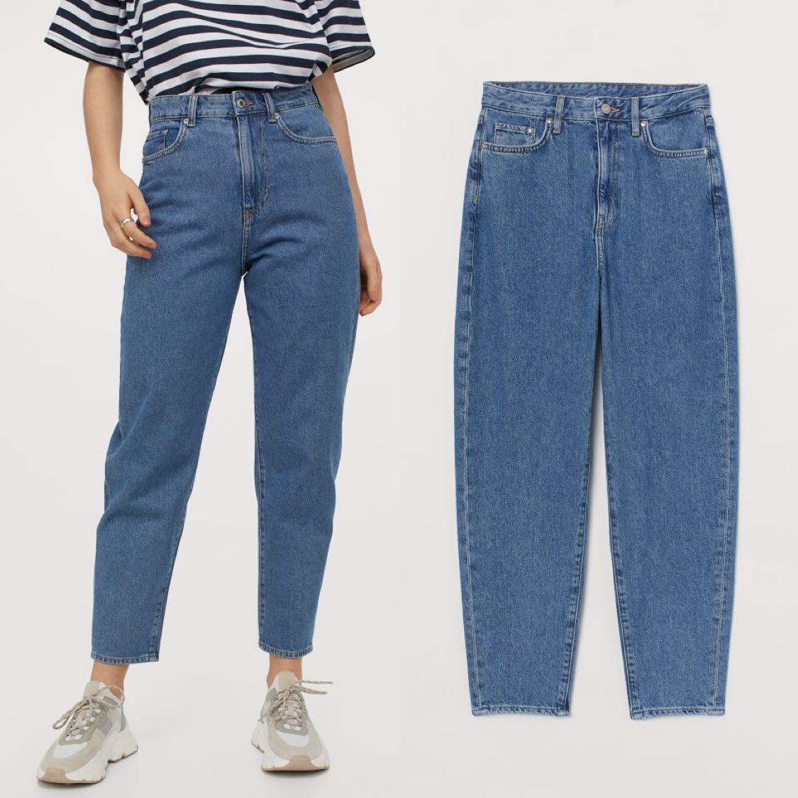 Bershka mom jeans denim hw high waist highwaist, Fesyen Wanita, Pakaian  Wanita, Bawahan di Carousell