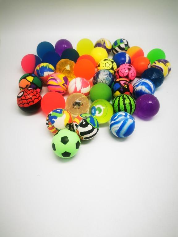 10X Colorful Rubber Bouncing Bouncy Balls Jumping Outdoor Toys Baby Kids Toy 