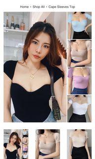 cape sleeves top