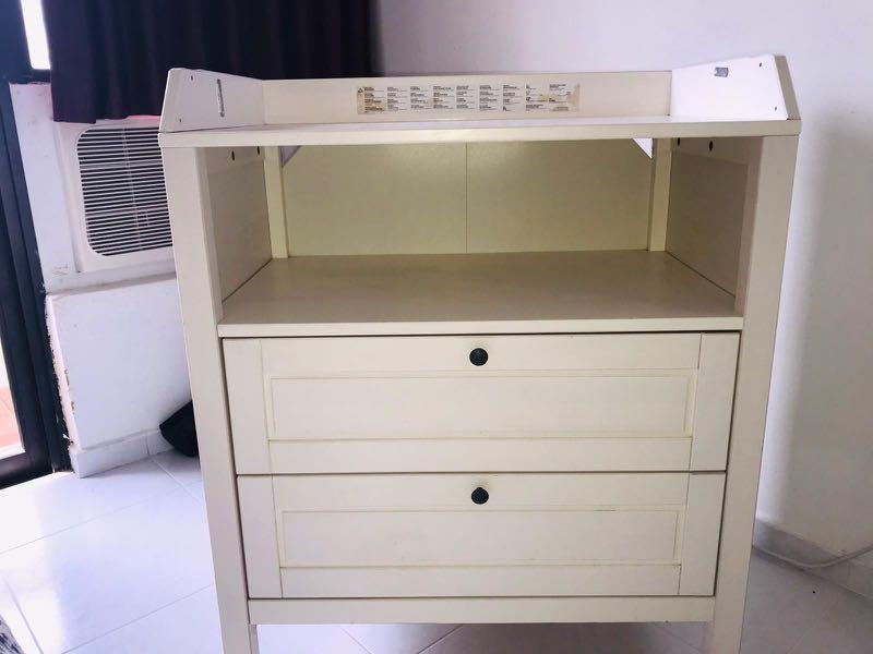 Changing Table (Category: Changing Mats & Accessories) located in Singapore. Submitted by pheroza (Listing ID 1084514343, Image 2). Description: IKEA Changing Table. Top lid has been removed..