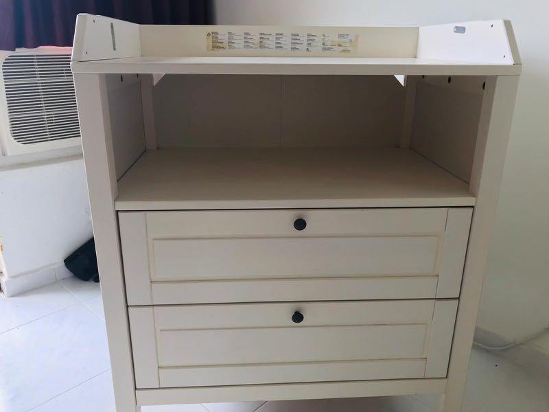 Changing Table (Category: Changing Mats & Accessories) located in Singapore. Submitted by pheroza (Listing ID 1084514343, Image 1). Description: IKEA Changing Table. Top lid has been removed..
