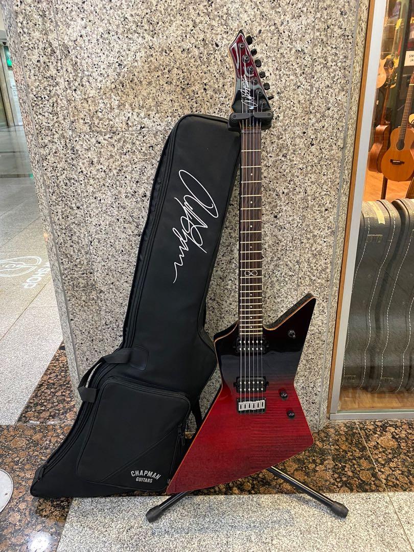 chapman ghost fret black blood v2