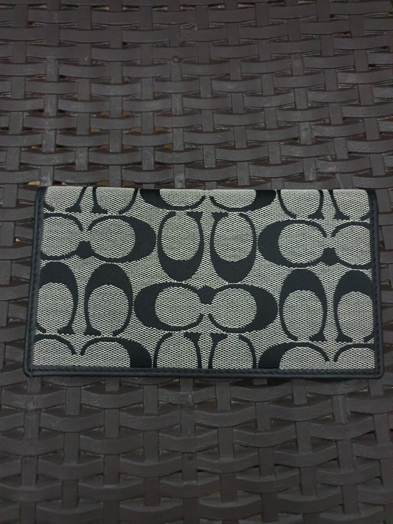 coach checkbook cover