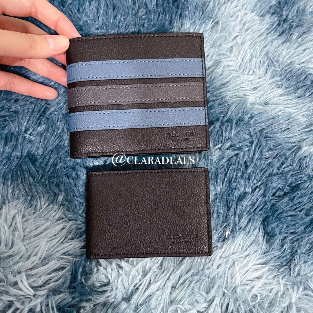 Coach wallet men best sale blue