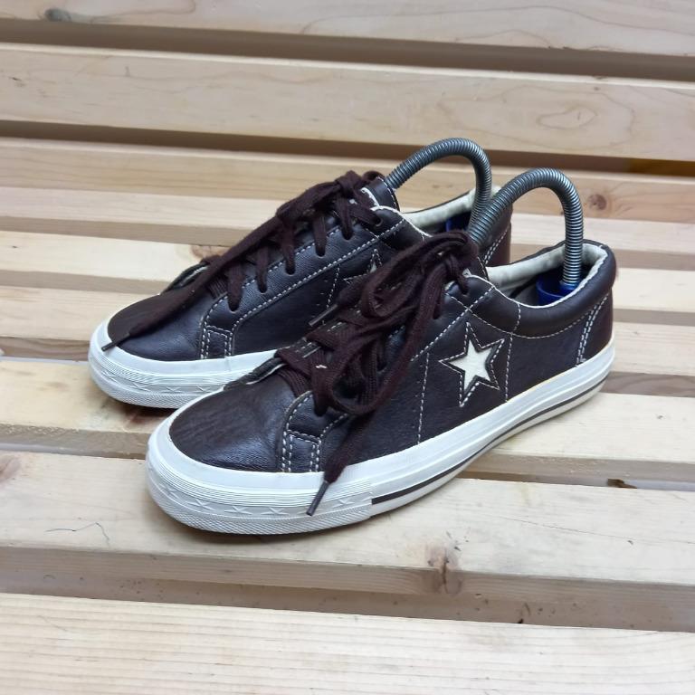 Converse ONE STAR OX brown size 38 5 Fesyen Pria Sepatu Sneakers di Carousell