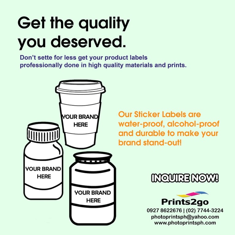 Custom Product Label Sticker, Hobbies & Toys, Stationary & Craft, Art ...