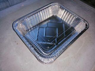 disposable aluminum baking tray with lid cover