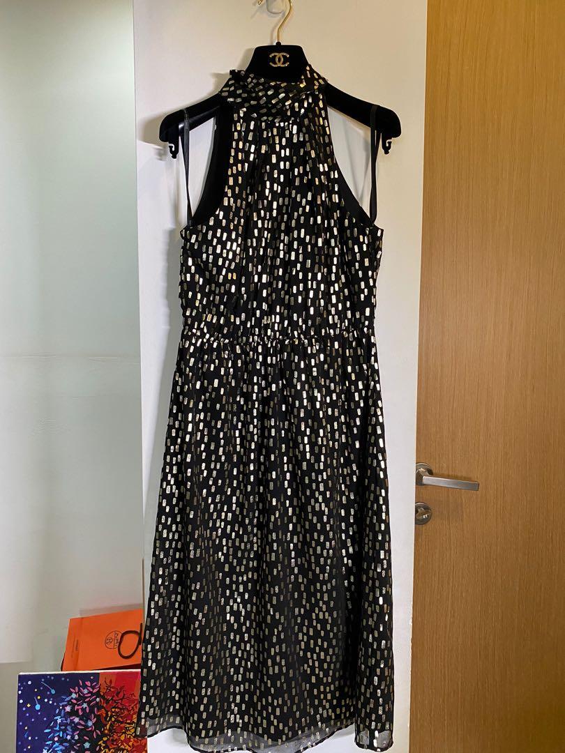 Dorothy perkins black and gold dress shop