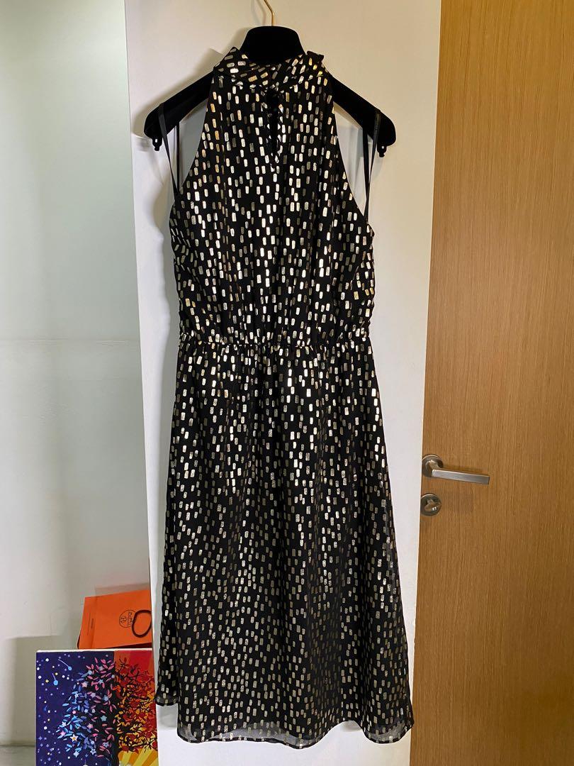 Dorothy perkins black online and gold dress