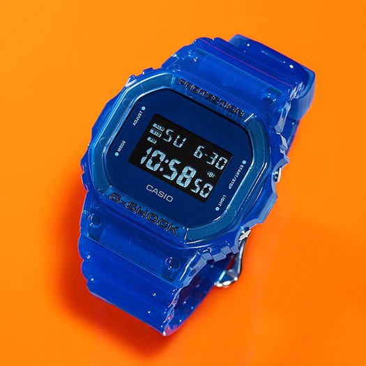 G shock petak jelly store biru