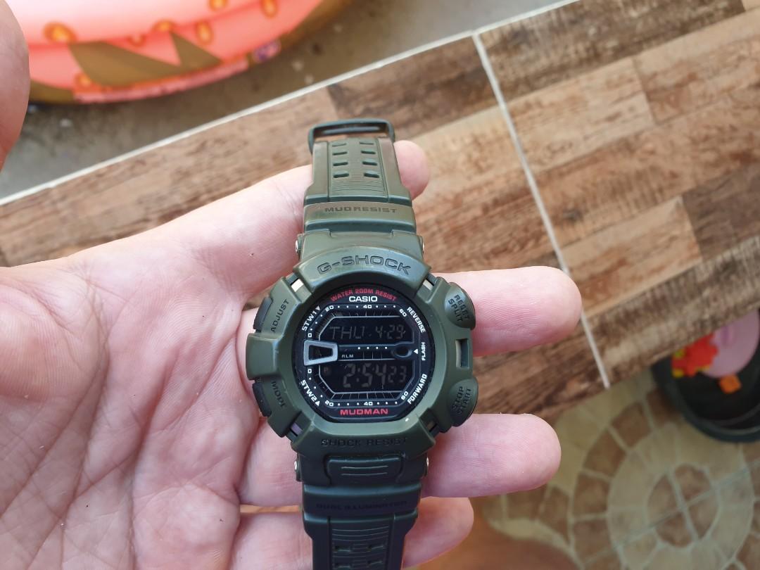 Gshock Mudman Army Green Men s Fashion Watches Accessories