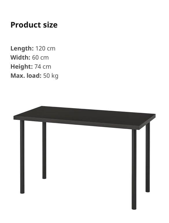 Ikea linnmon online desk sizes