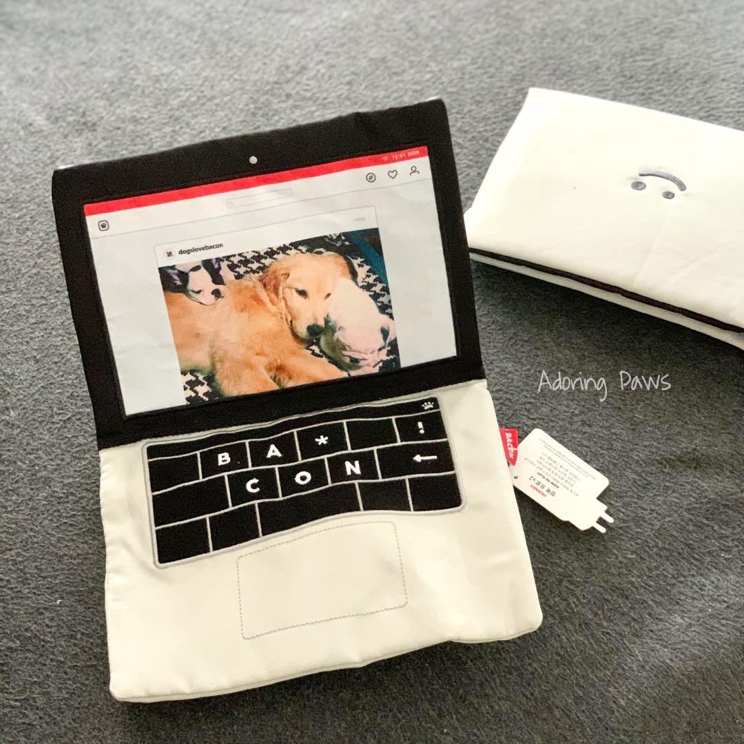 Plush laptop dog toy sales