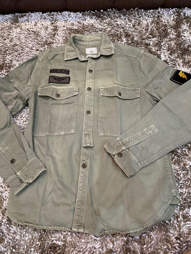 Jaket shop zara army