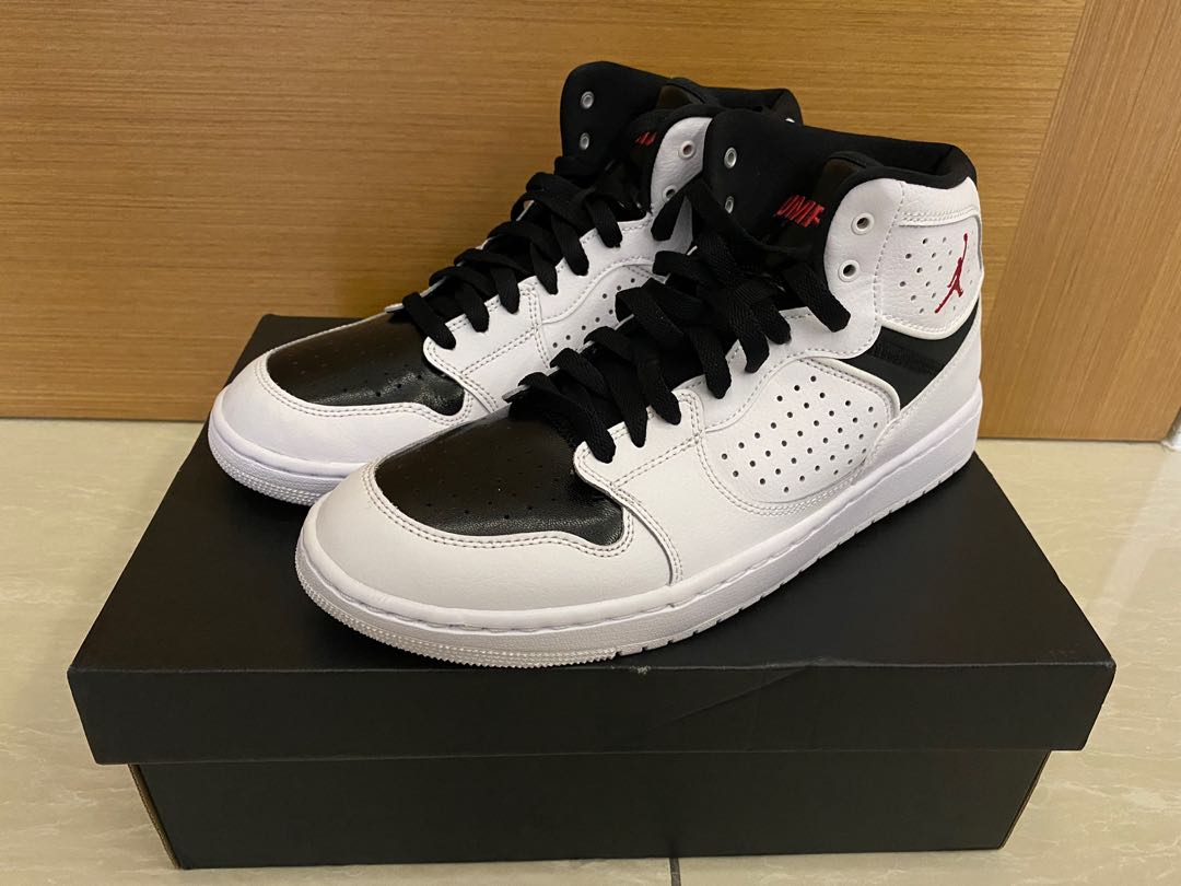 Jordan Access White/Gym Red-Black, Men's Fashion, Footwear, Sneakers on  Carousell