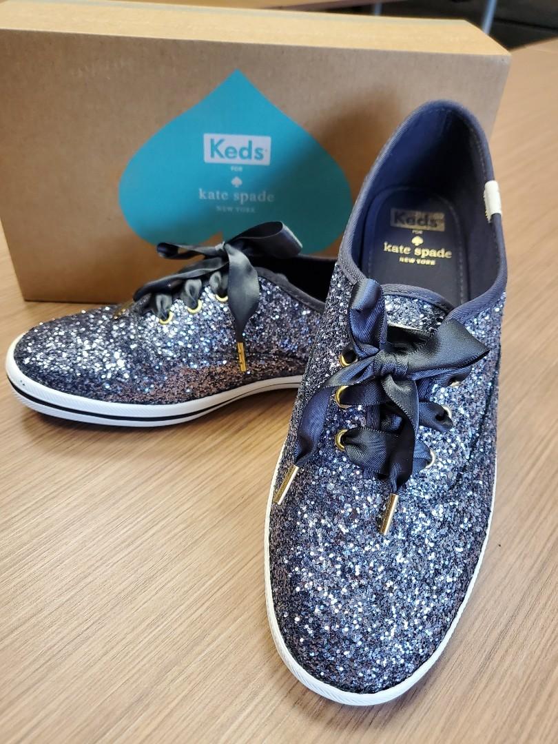 Keds Kate Spade Pewter BNIB, Women's Fashion, Footwear, Sneakers on  Carousell