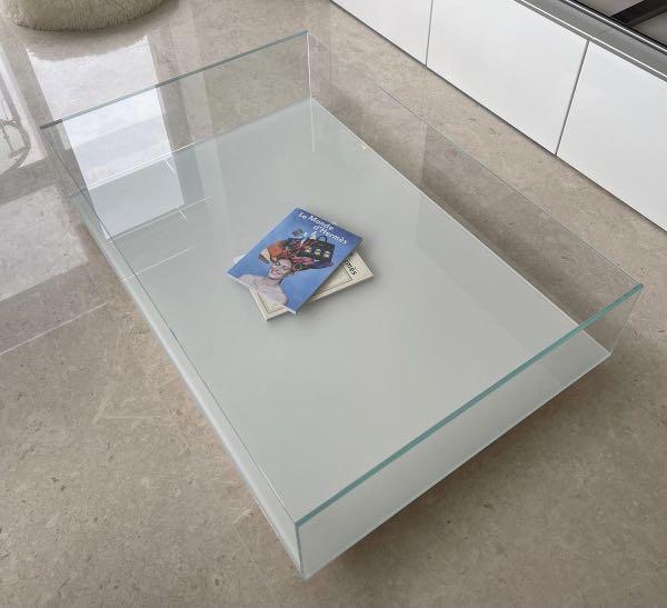 King living Glass Coffee Table, Furniture & Home Living, Furniture