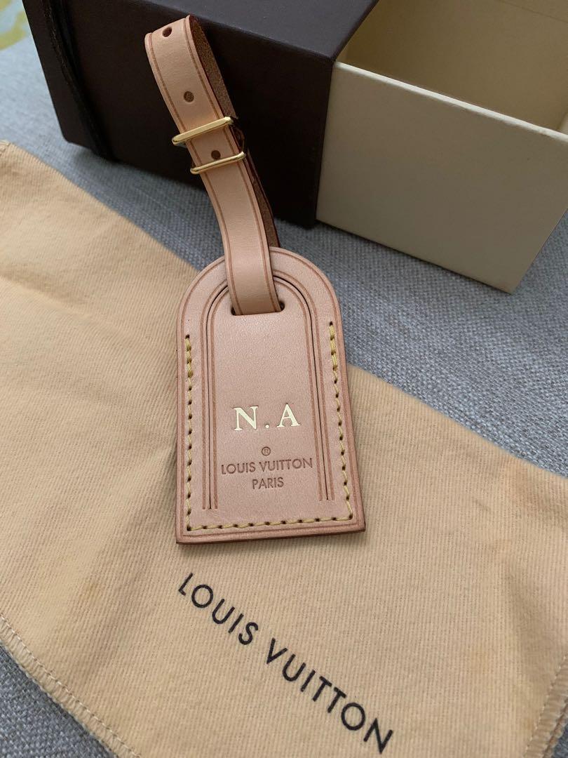 AUTHENTIC Louis Vuitton Paris Vintage Luggage Tag RLH Stamped