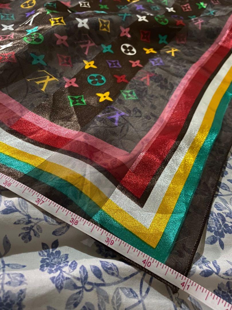 Louis Vuitton Multicolor Monogram Scarf Multiple colors Silk ref