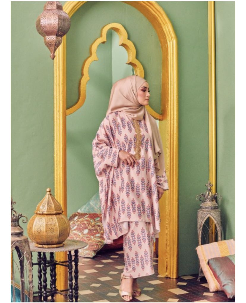 Meenakshi Caftan Baby Pink Women S Fashion Clothes Dresses On Carousell