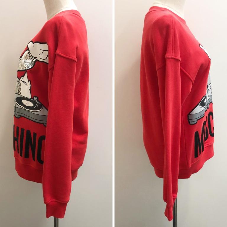 Red donald duck sweater hotsell