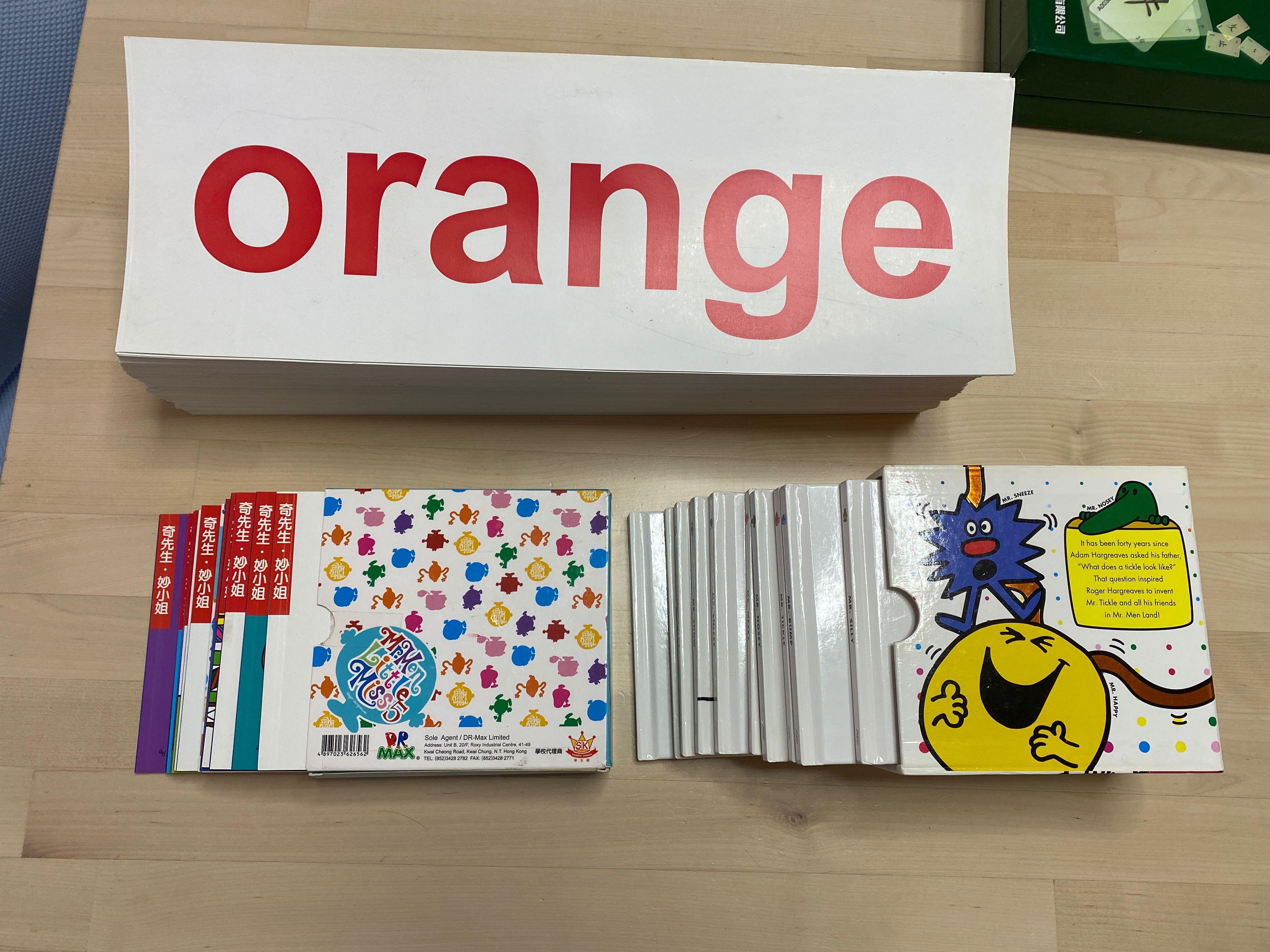 英文認字卡 Mr Man 英文圖書 不散賣 書本 文具 小朋友書 Carousell