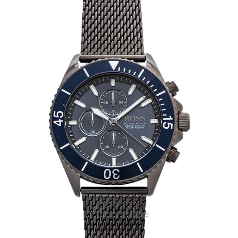 NEW Hugo Boss Mens Chronograph Quartz Watch with Stainless Steel Strap Watch 48MM HB1513702