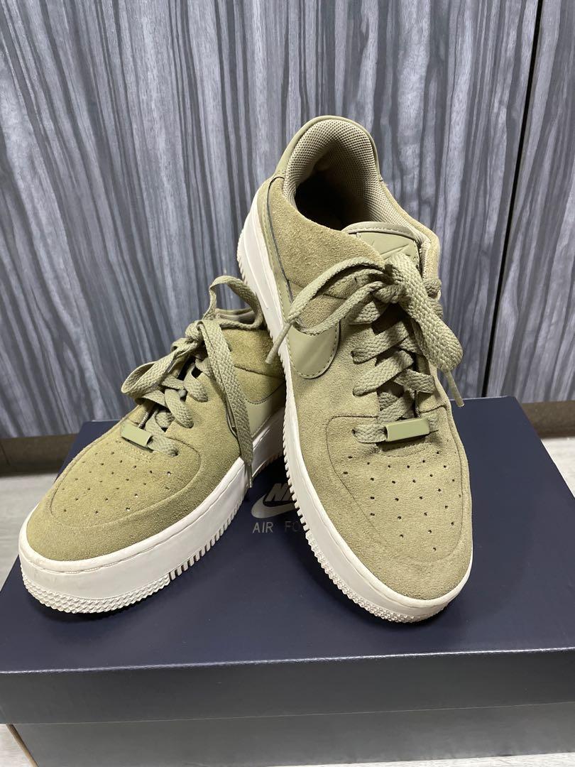 NIKE AIRFORCE SAGE LOW GREEN Women s Fashion Footwear