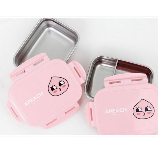 Official Kakao Friends Apeach Stainless Steel Mini Lunch Box Bag