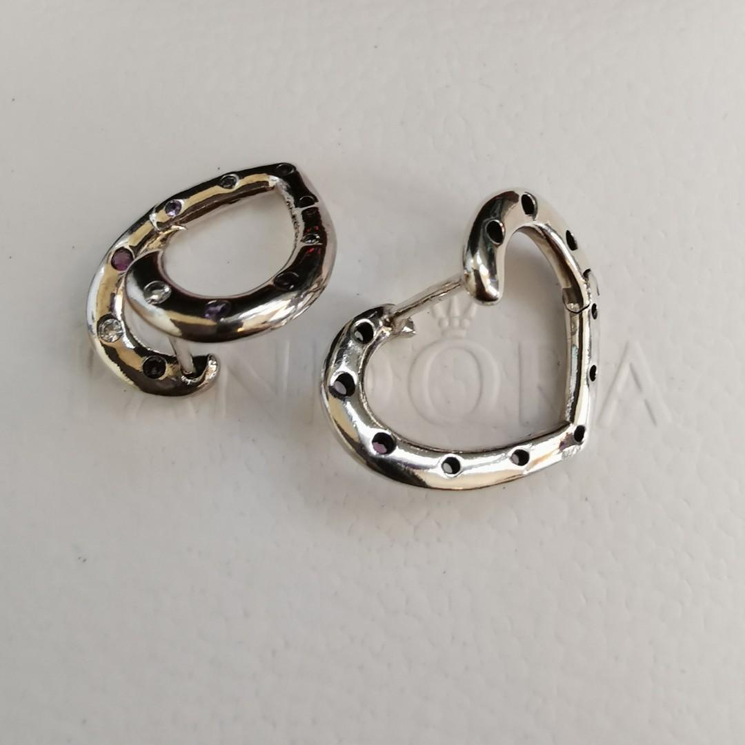 Bright hearts new arrivals hoop earrings