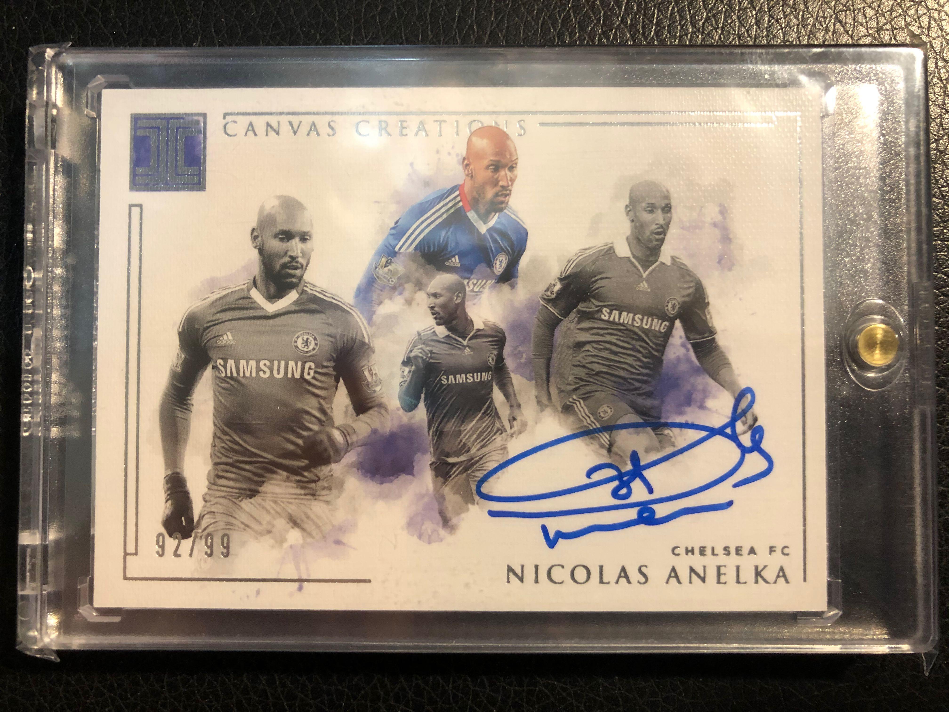 Panini Impeccable 安歷卡Anelka 足球卡簽名卡Auto Autograph 車路士 