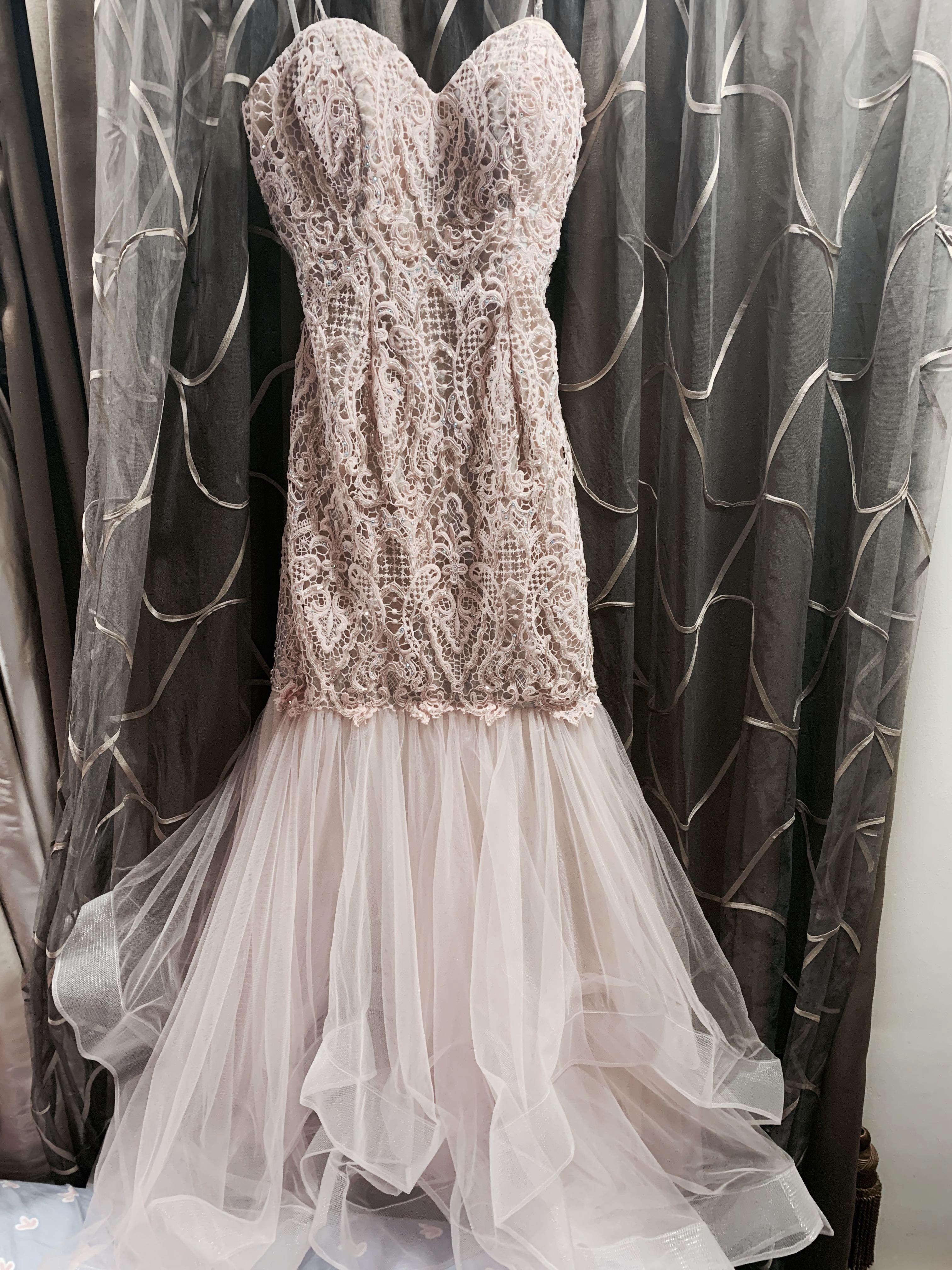 Peach Color Evening Gown Women S Fashion Clothes Dresses Skirts On Carousell