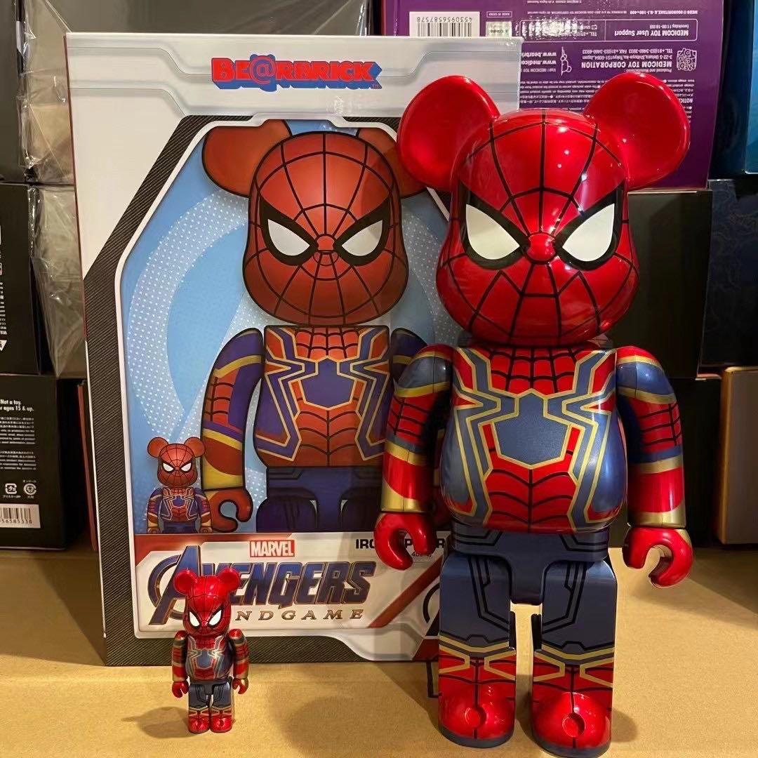 Pre-Order] BE@RBRICK x Marvel Iron Spider 100%+400% set bearbrick 