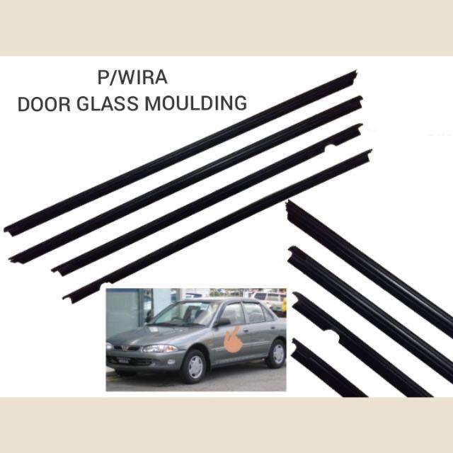 Proton Wira Door Glass Moulding Outer (1Car 4pcs to choose) Wira 