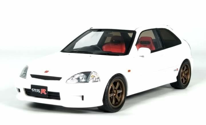ROUTE TWISK (OTTO MOBILE) 1/18 HONDA CIVIC TYPE R EK9 WITH SPORTS