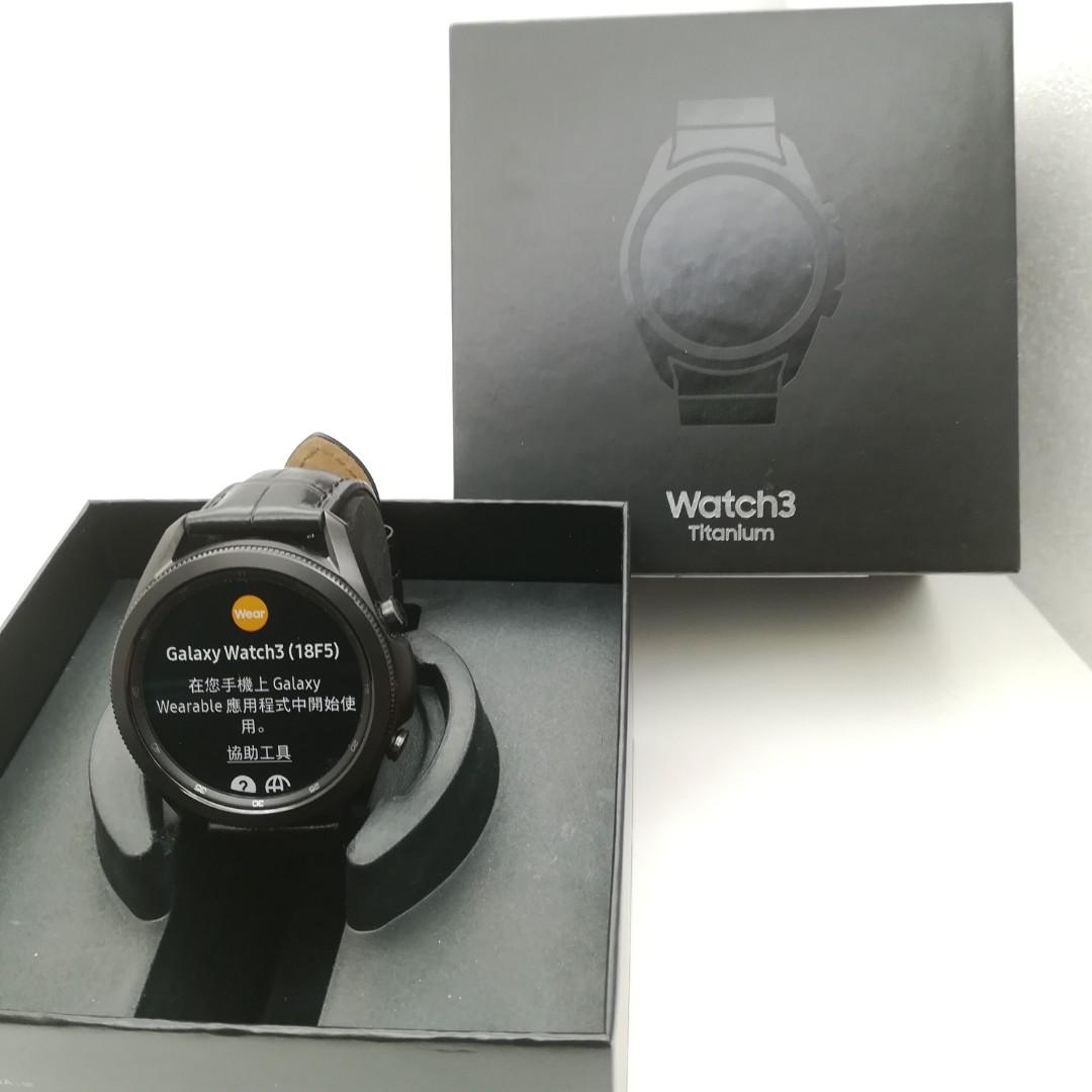 Samsung Watch 3 45mm Titanium R840 (Black), 手提電話, 智能穿戴裝置及智能手錶- Carousell