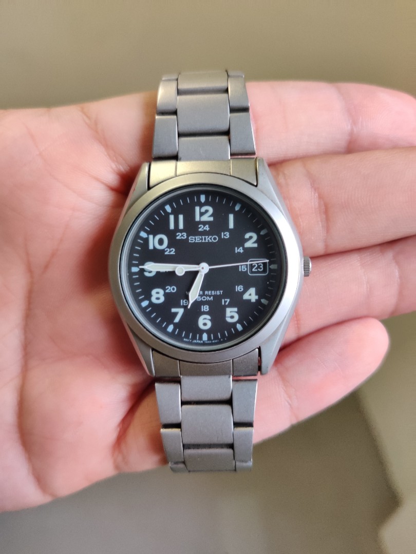 Seiko 7n42-8070 military field watch, Men's Fashion, Watches & Accessories,  Watches on Carousell