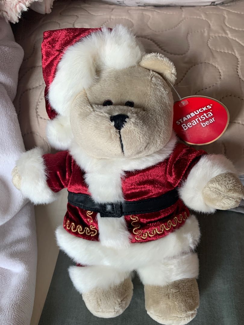 Starbucks Christmas Teddy Bear, Hobbies & Toys, Toys & Games on Carousell