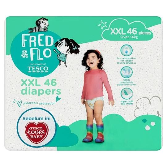 Tesco Fred Flo Diapers Xxl Babies Kids Others On Carousell