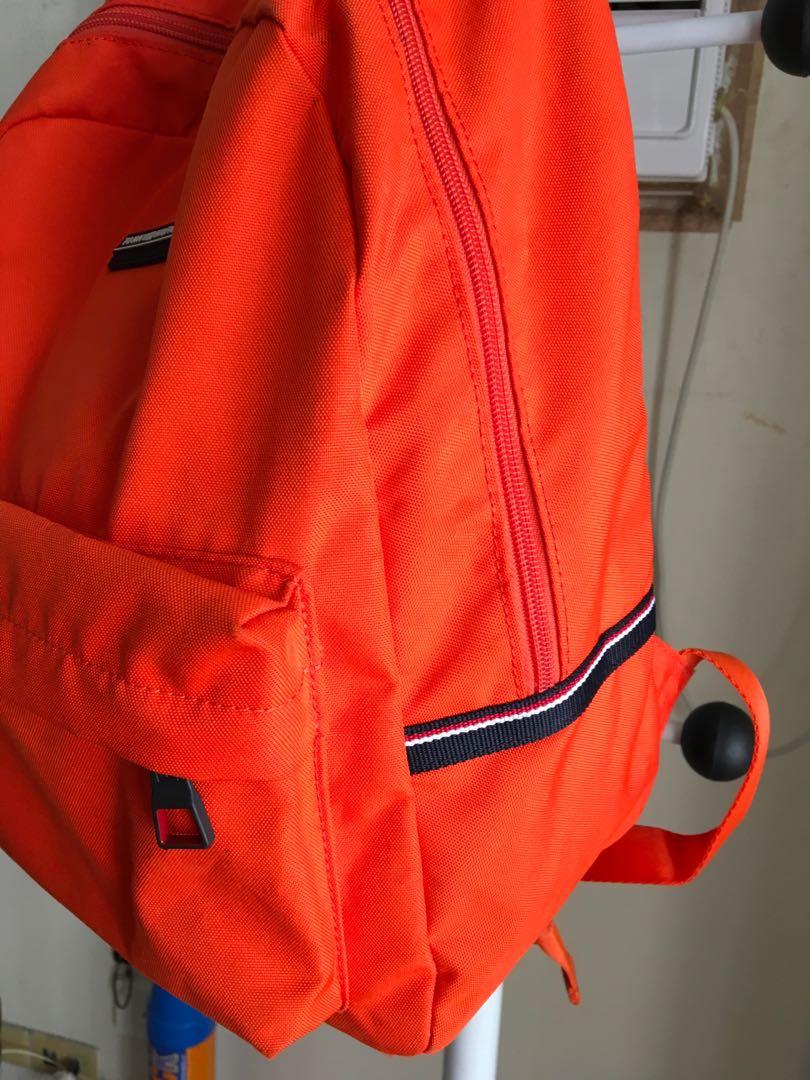 Tommy hilfiger store orange backpack
