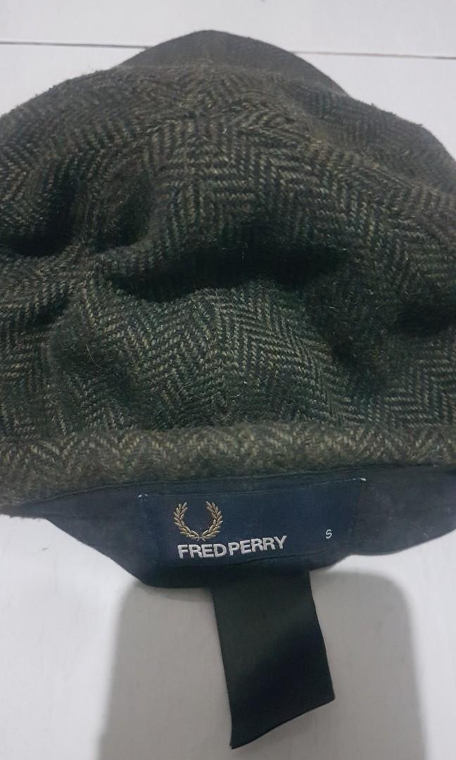 topi cap flat cap fred perry, Fesyen 