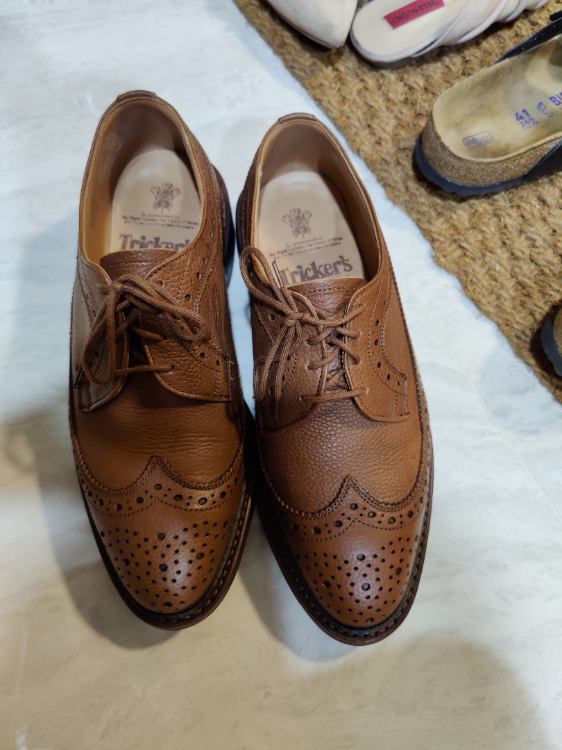 tricker s longwing grain leather shoe Men s Fashion Footwear