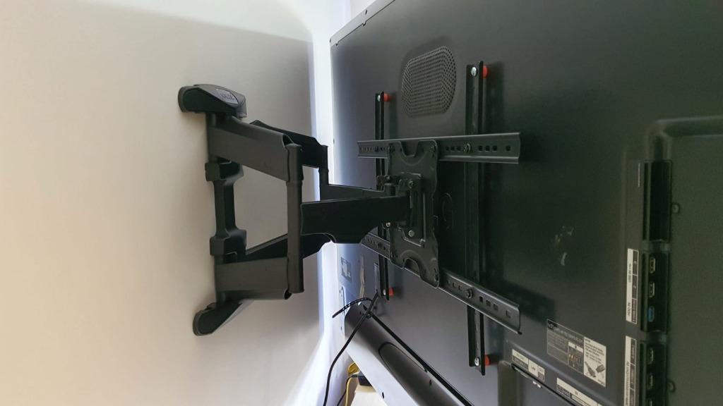 4775 inch TV bracket double arm full motion 75 inch VESA mount prism +, TV & Home Appliances