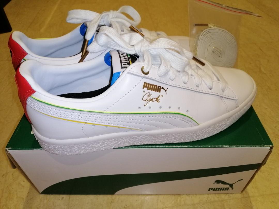 All white puma discount clyde