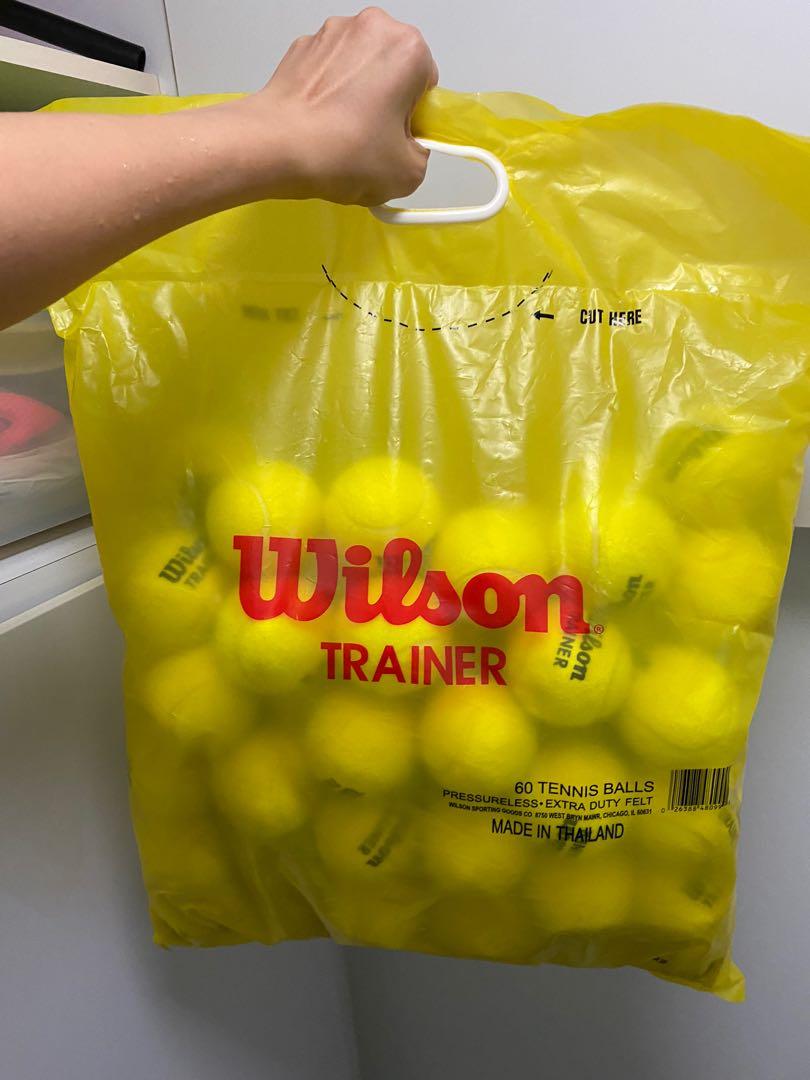 Wilson Trainer Tennis Balls (60), Sports Equipment, Sports & Games