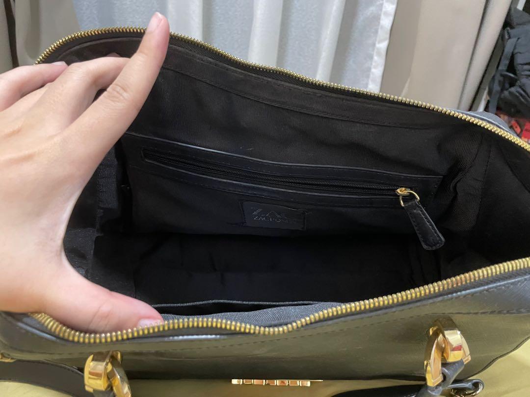 ZAC POSEN black gold bag