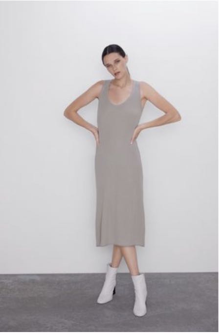 ZARA knit dress, Women's Fashion, Tops 