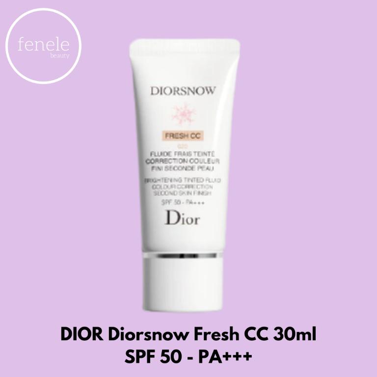 30ml DIOR DIORSNOW Fresh CC 020 SPF50 PA Brightening Tinted Fluid Colour Color Correction Second Skin Finish 30 ml