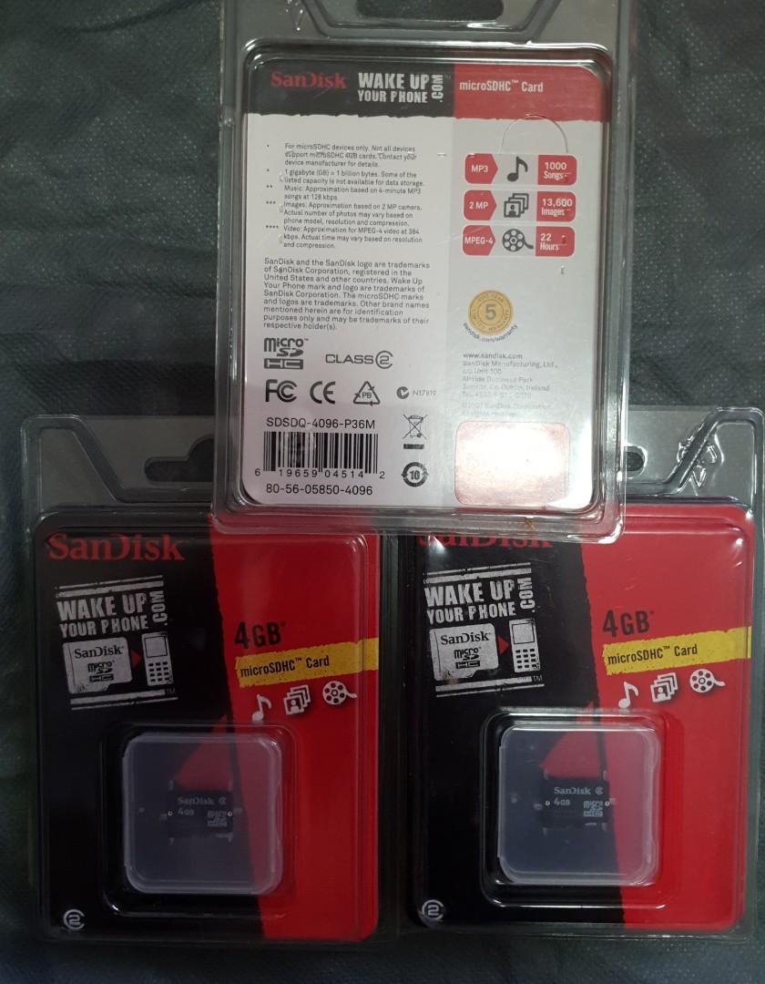 4GB Micro SDHC Card, Mobile Phones & Gadgets, Mobile & Gadget ...